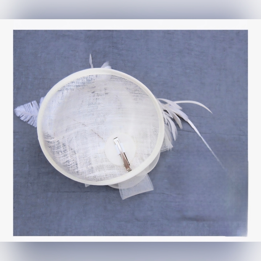 SOLD SAFERIN Women's Fascinators Feathers Tea Party Hat #841 - Picture 7 of 10
